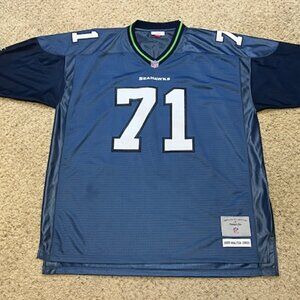 Walter Jones 2008 Seahawks Mitchell & Ness Replica Collection Jersey Size 52 XXL